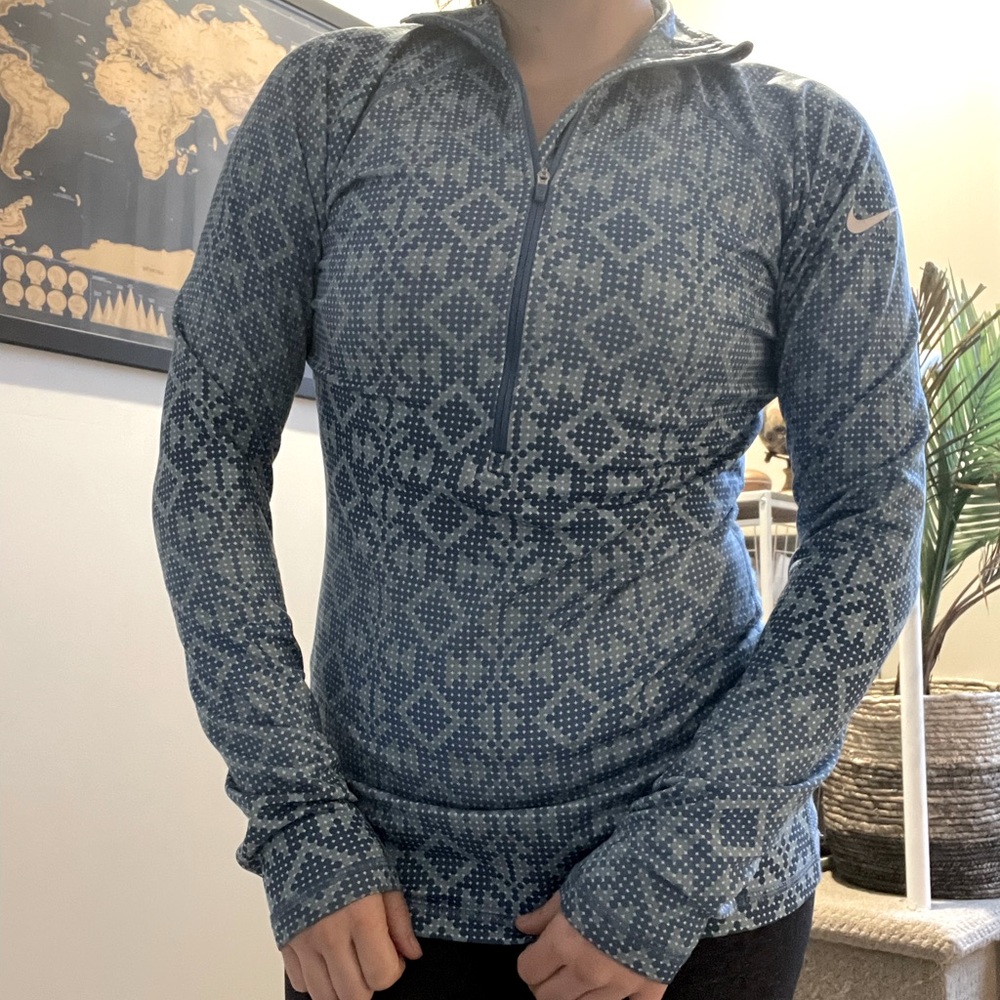 Nike pro sport long sleeve top. Very nice support and compression.